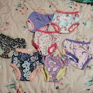 Girls' Assorted Purple & Pink Training Underwear Size 2T - Pack of 7